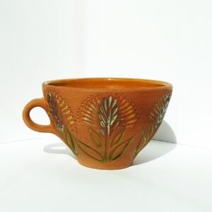 Earthy Bloom Terracotta Mug