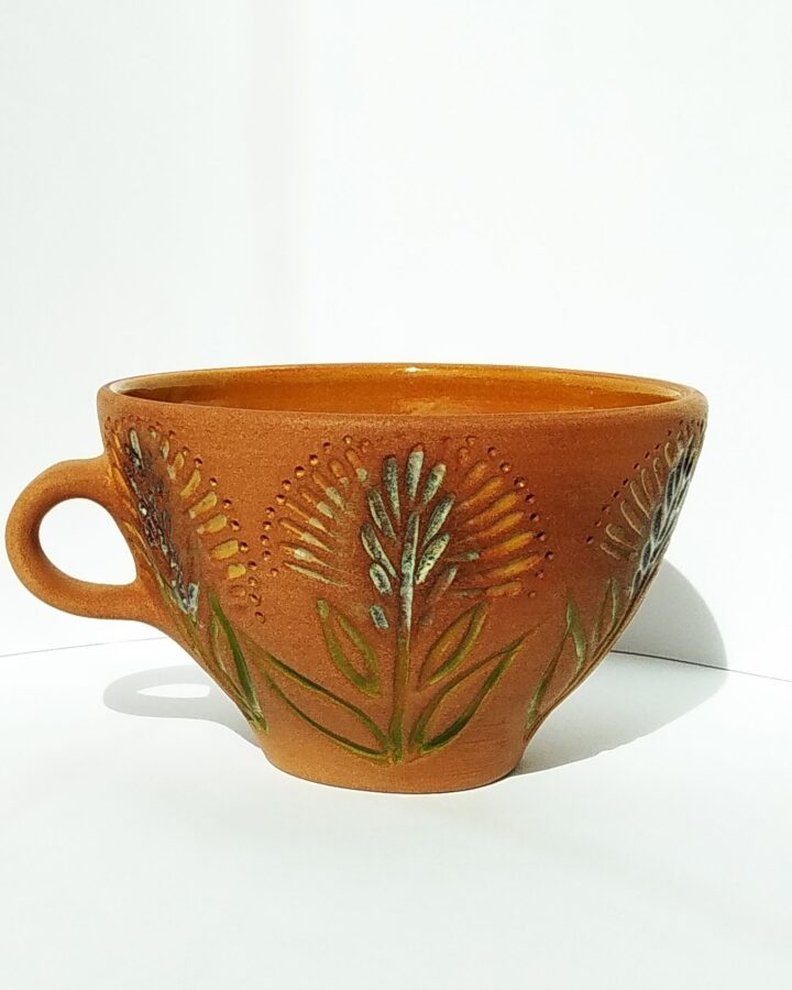 Earthy Bloom Terracotta Mug