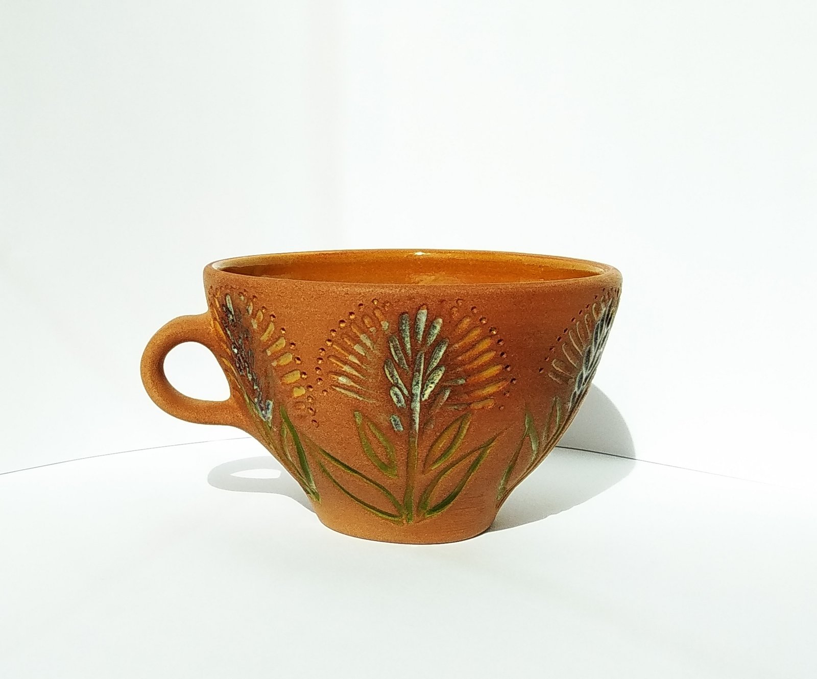 Earthy Bloom Terracotta Mug