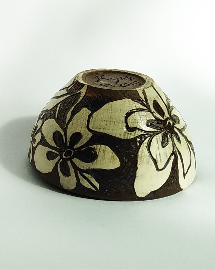 Tropical Bloom Pottery Bowl