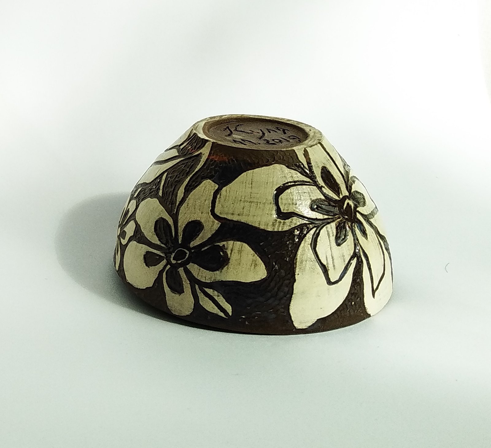 Tropical Bloom Pottery Bowl