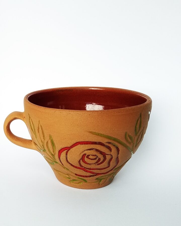 Earthenware Rose Bloom Mug