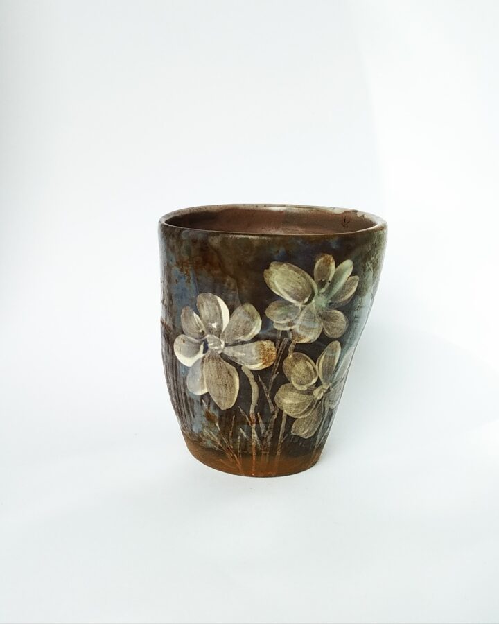 Midnight Bloom Ceramic Tumbler