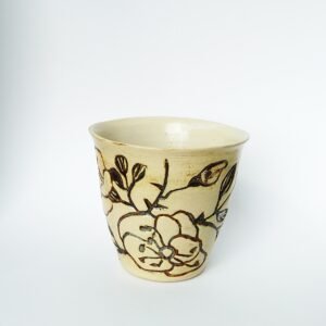Earthen Bloom Ceramic Tumbler