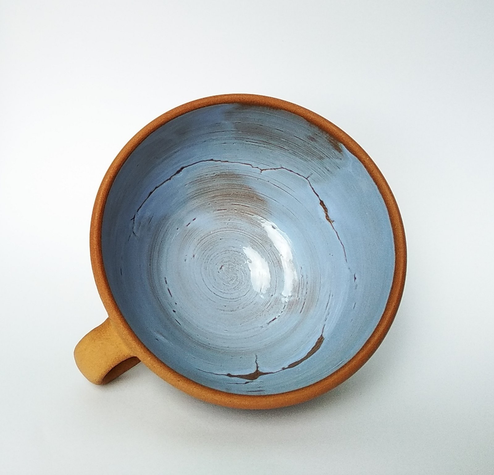 Rustic Sky Pottery Bowl
