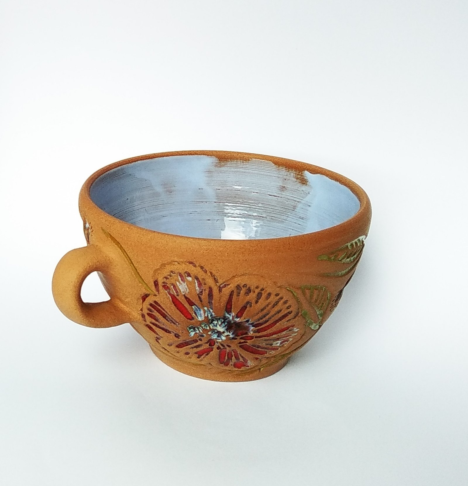 Rustic Sky Pottery Bowl - Image 2