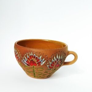Rustic Terra Cotta Bloom Mug