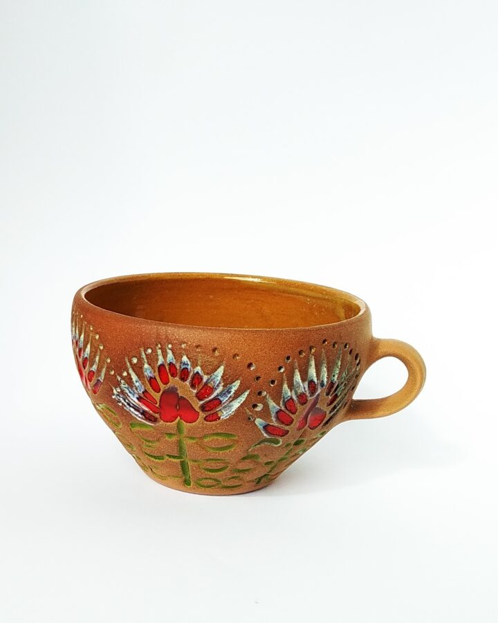 Rustic Terra Cotta Bloom Mug