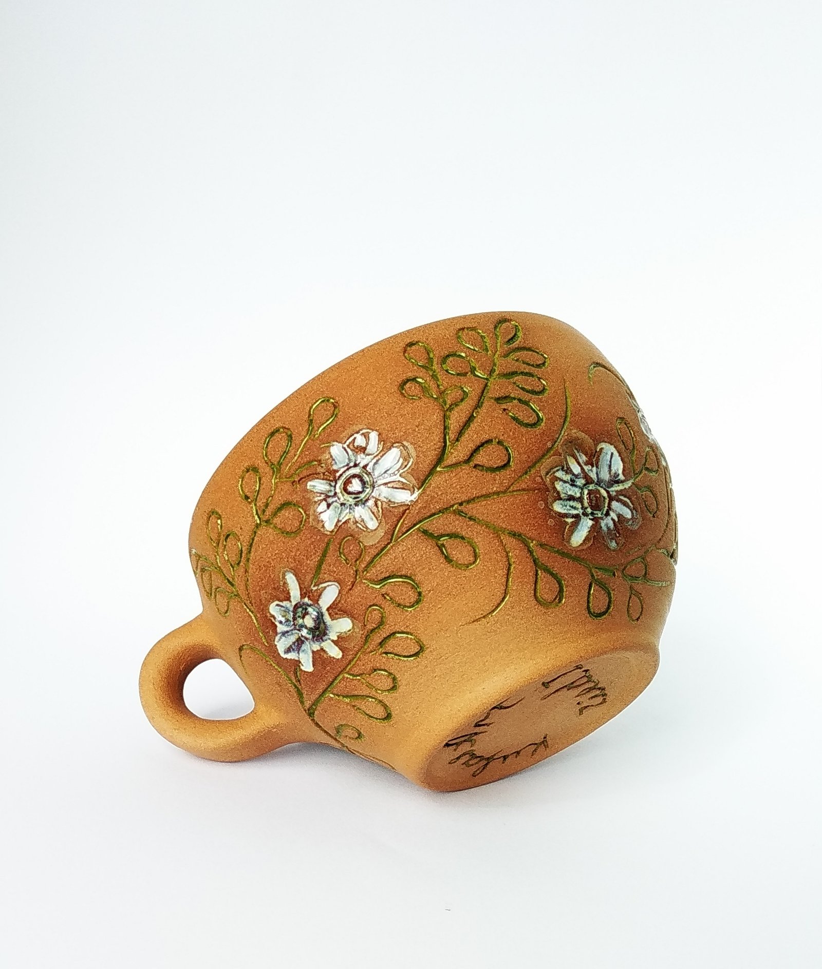 Rustic Terra Cotta Bloom Mug - Image 3