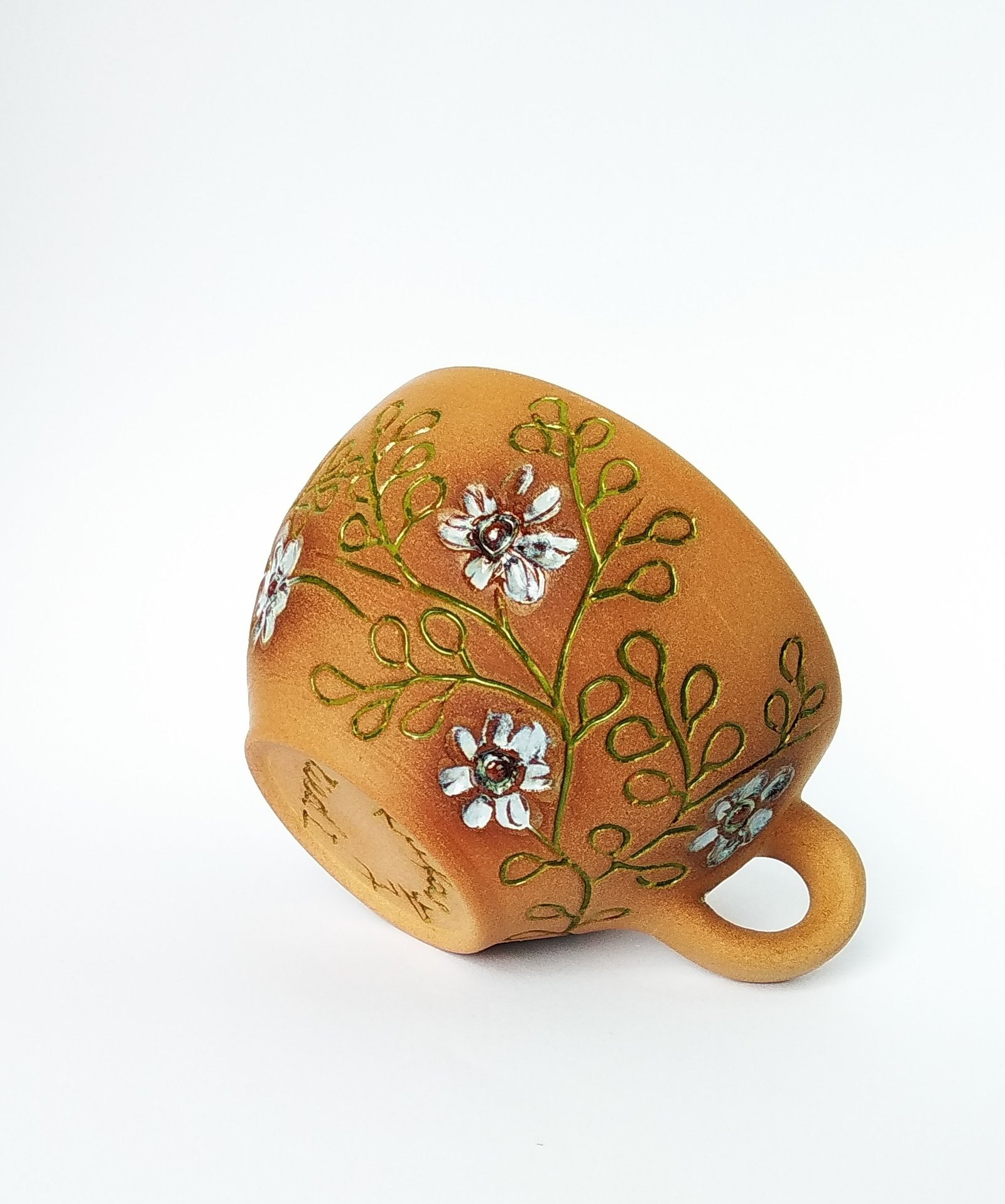 Rustic Terra Cotta Bloom Mug - Image 4