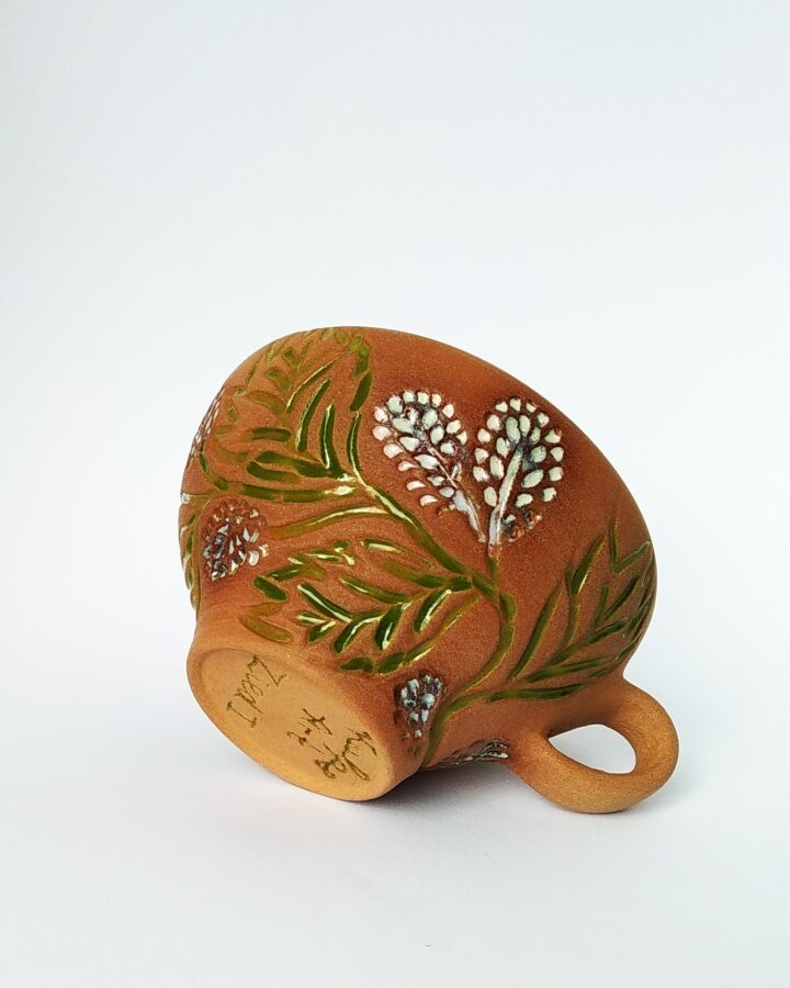 Earthy Blossom Terracotta Mug