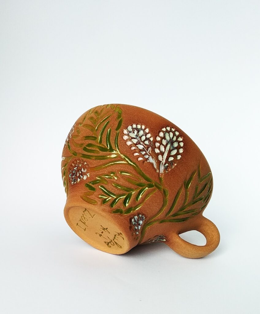 Earthy Blossom Terracotta Mug