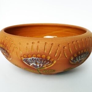 Earthen Bloom Terracotta Bowl