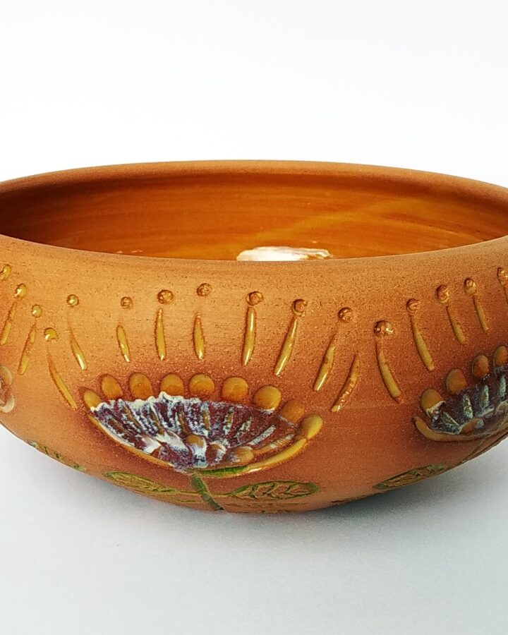 Earthen Bloom Terracotta Bowl
