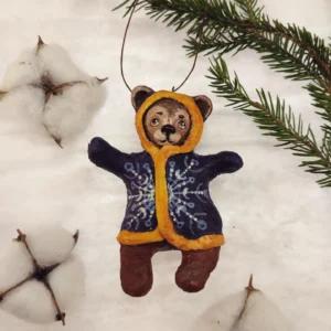 Cozy Winter Bear Ornament