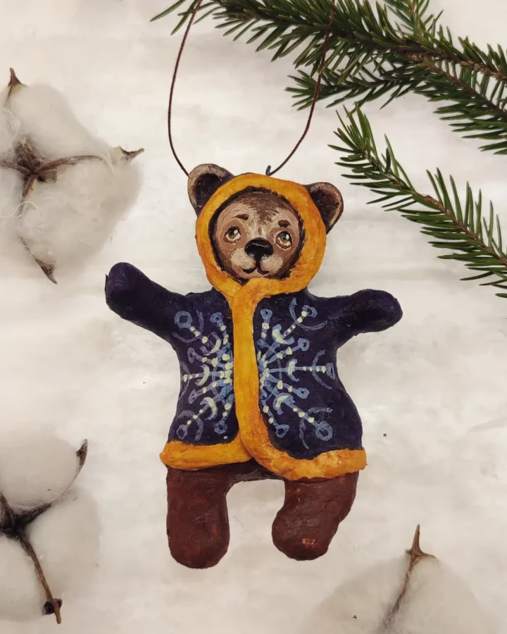Cozy Winter Bear Ornament