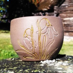Golden Bloom Tea Cup