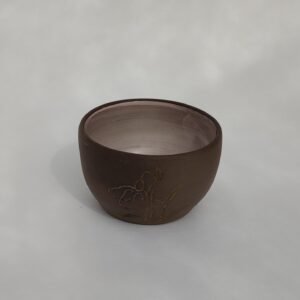 Earthen Bloom Carved Bowl
