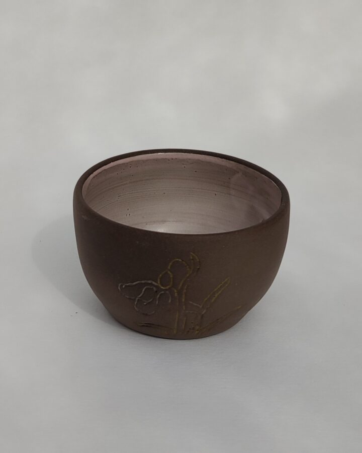Earthen Bloom Carved Bowl
