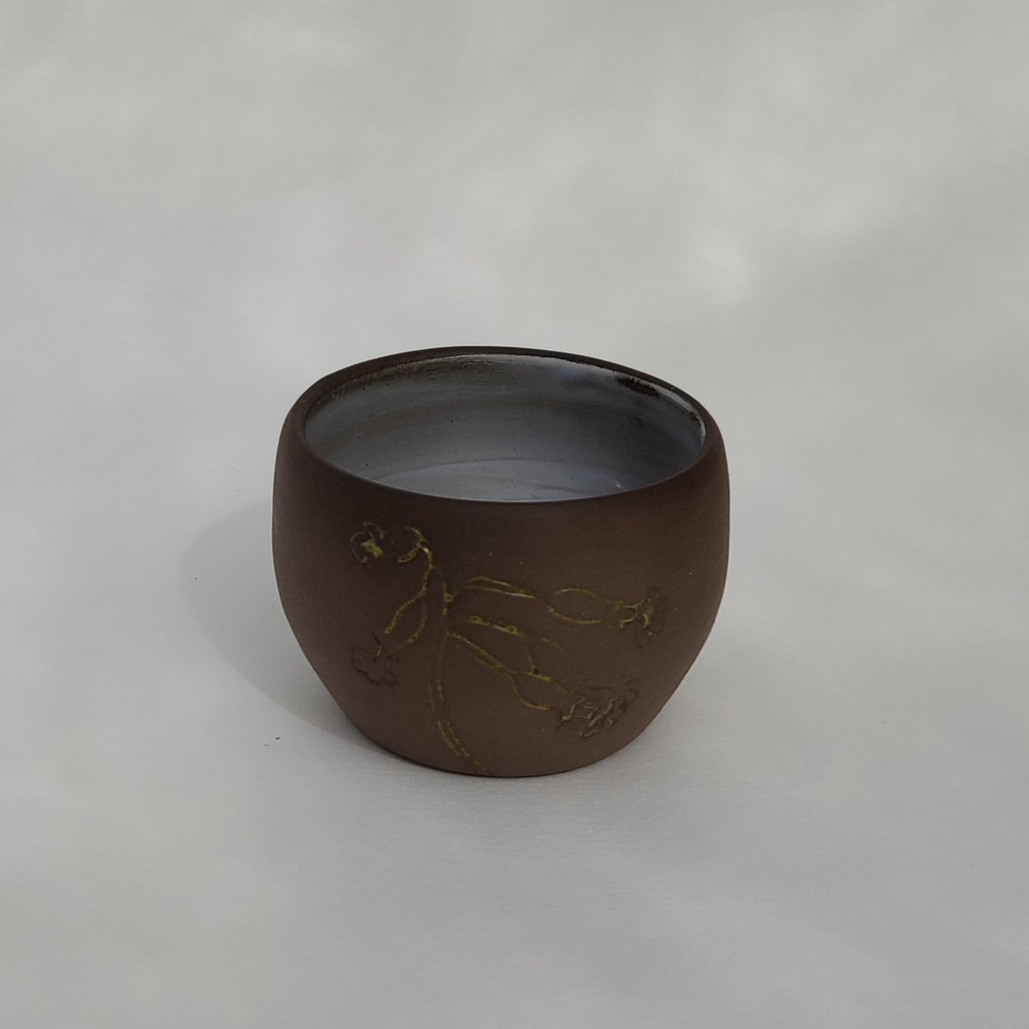 Earthen Bloom Carved Bowl - Image 2