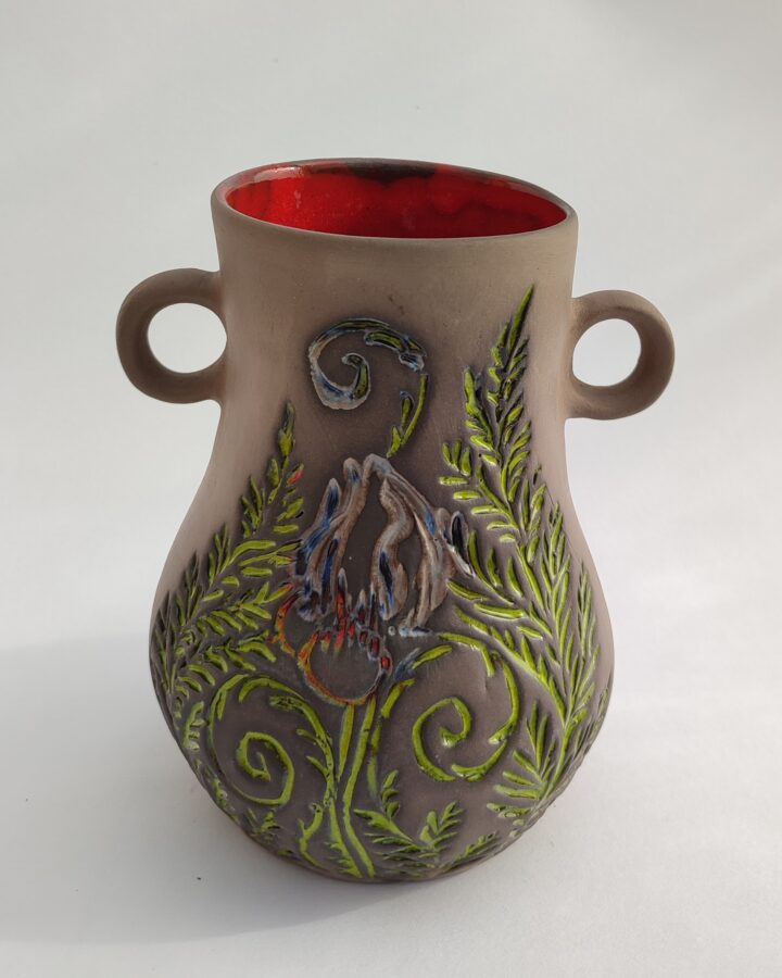 Enchanted Forest Handled Vase