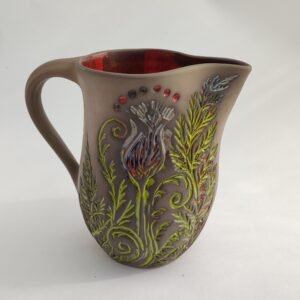 Earthy Botanical Meadow Jug