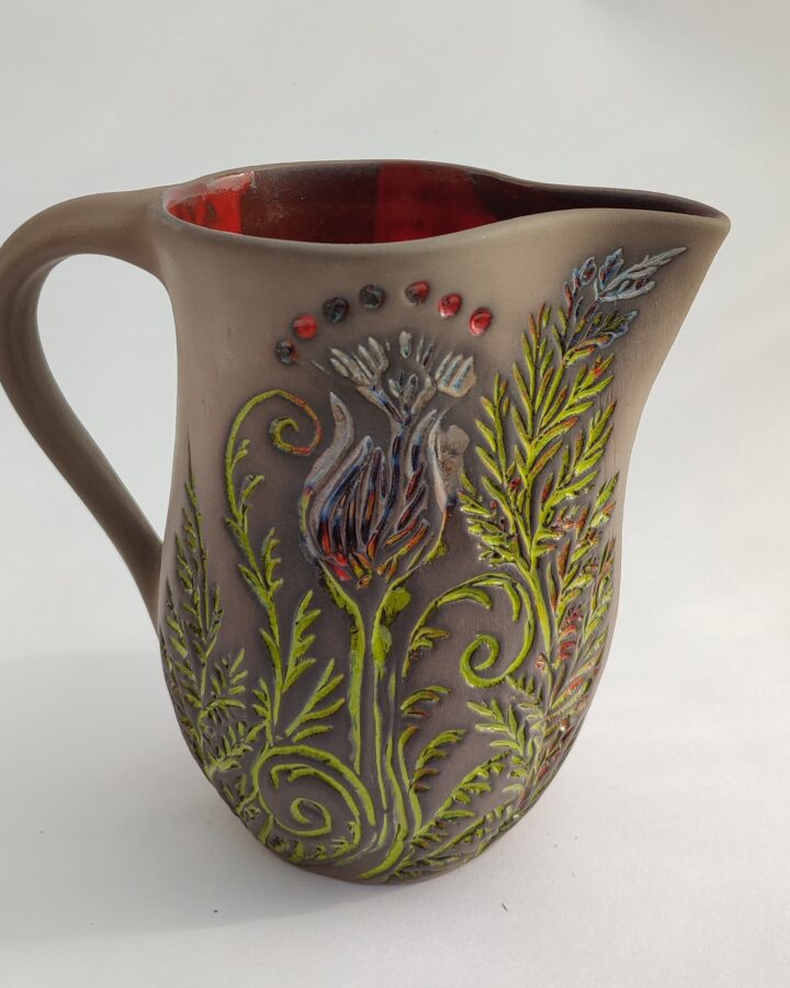 Earthy Botanical Meadow Jug