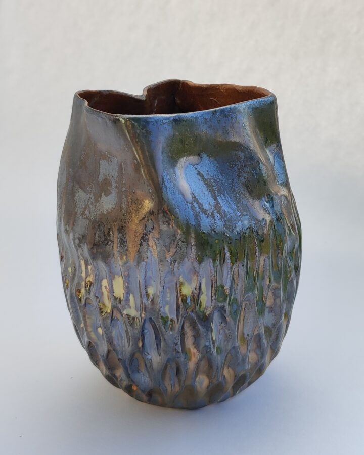 Nebula Glaze Textured Vessel