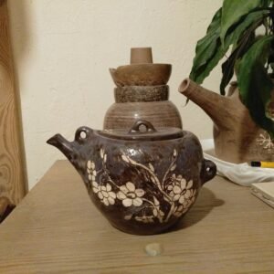 Midnight Blossom Teapot