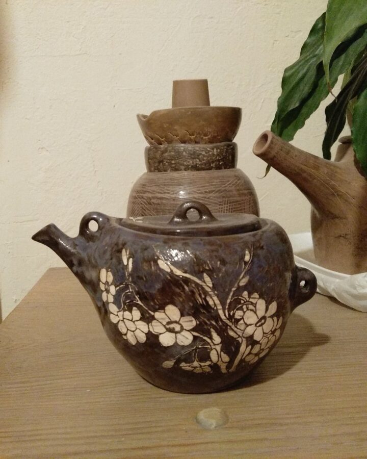 Midnight Blossom Teapot