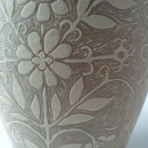 Botanical Carved Vessel