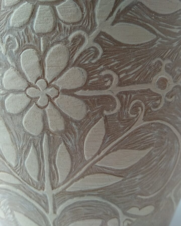 Botanical Carved Vessel