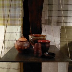 Rustic Meadow Lidded Pot