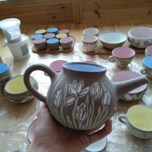 Spring Morning Hand-Painted Teapot