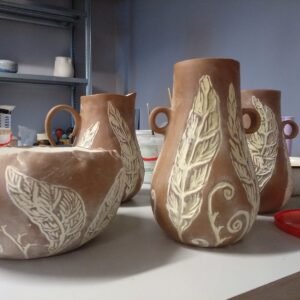 Terra Flora Hand-Carved Vessels