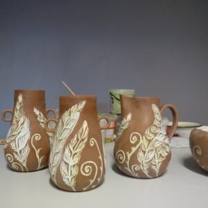 Whispering Woods Feather Vase