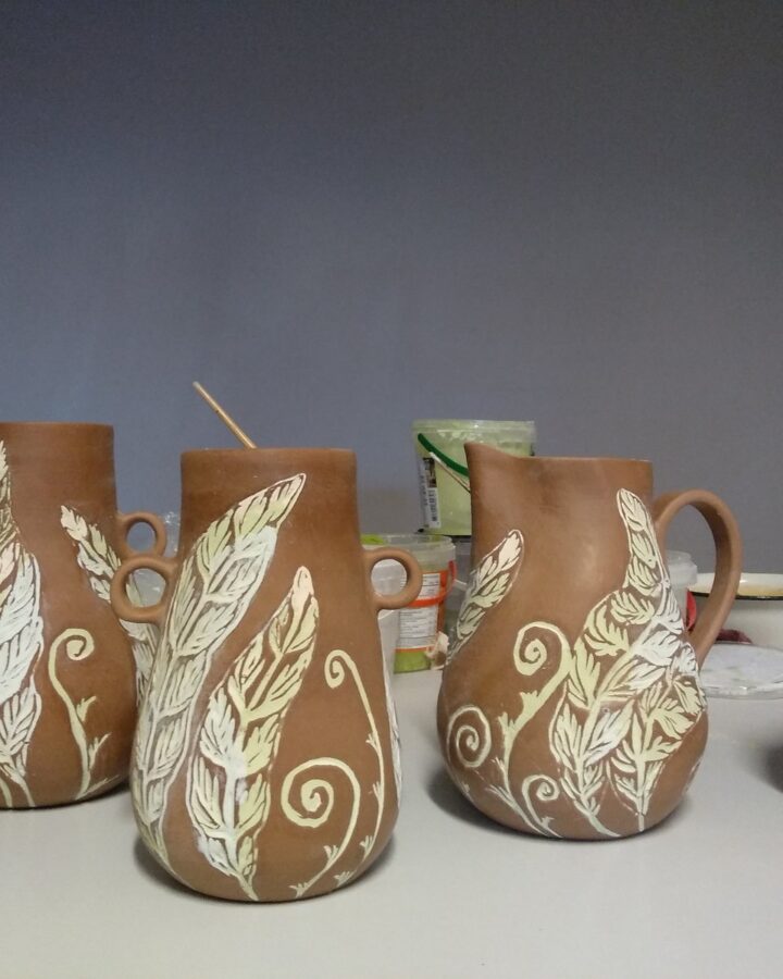 Whispering Woods Feather Vase