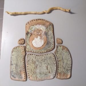 Earthen Embrace Ceramic Wall Art