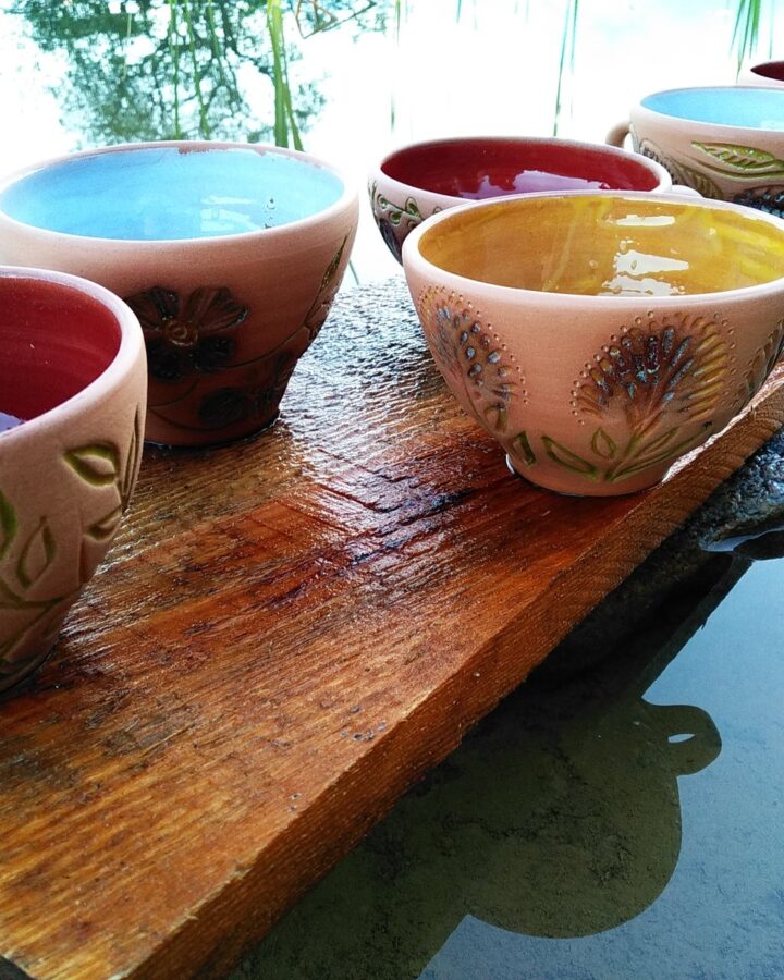 Artisan Lakeside Embossed Mugs