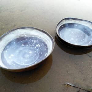 Lunar Speckle Serving Bowl