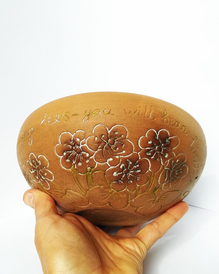 Rustic Floral Inspirational Bowl