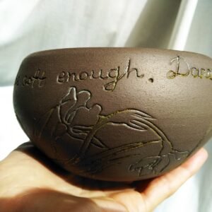 Dare to Be Soft Carved Bowl