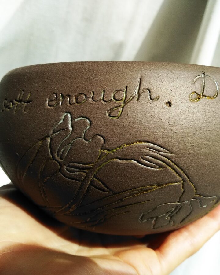 Dare to Be Soft Carved Bowl