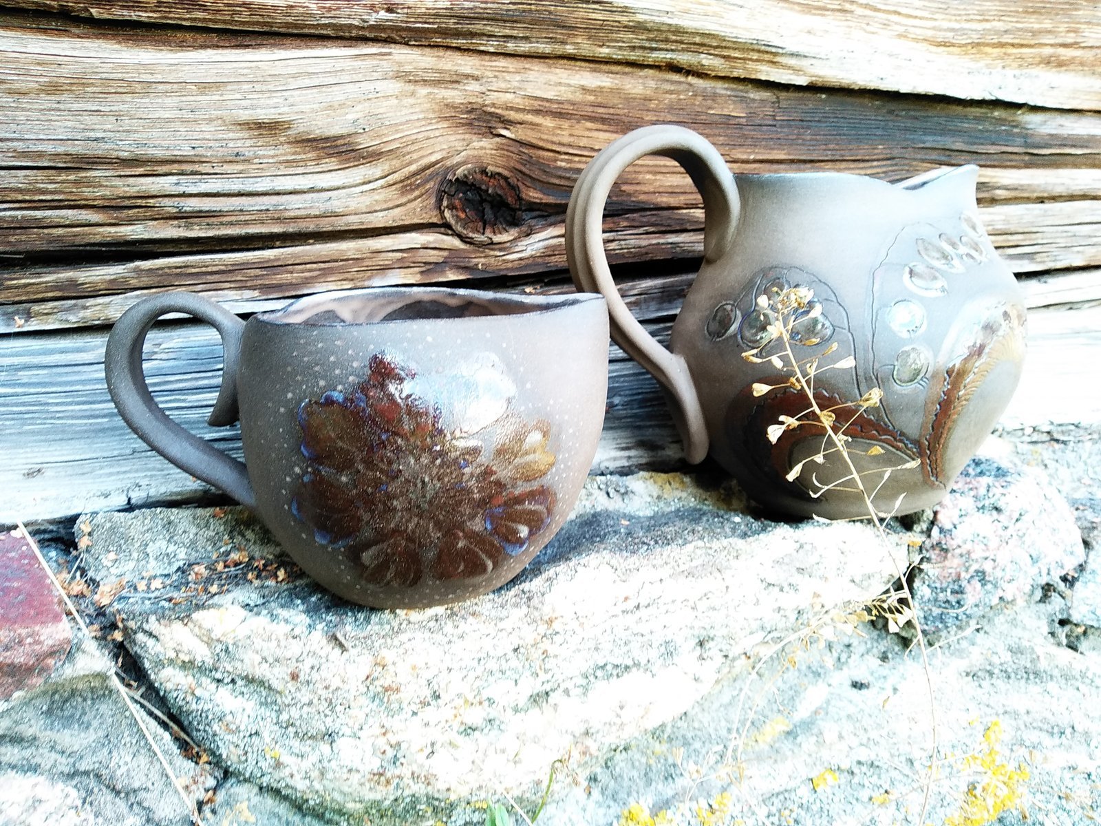 Earthen Whispers Mug & Pitcher Set