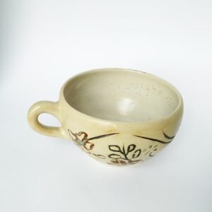 Earthen Blossom Handled Bowl