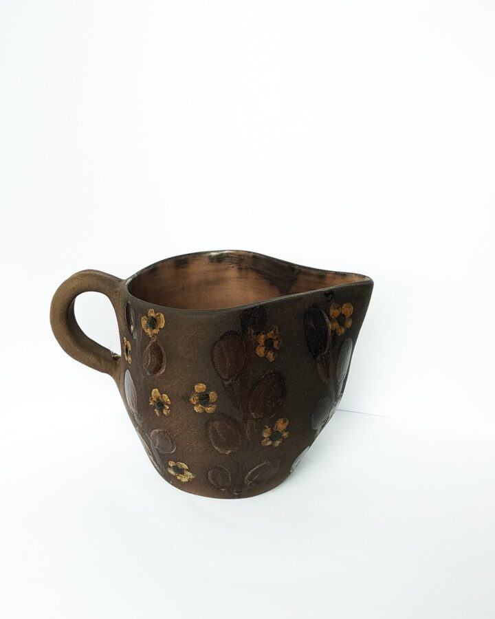 Earthy Bloom Ceramic Creamer