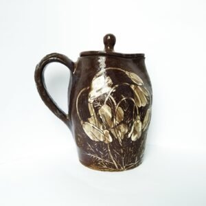 Earthen Bloom Lidded Jug