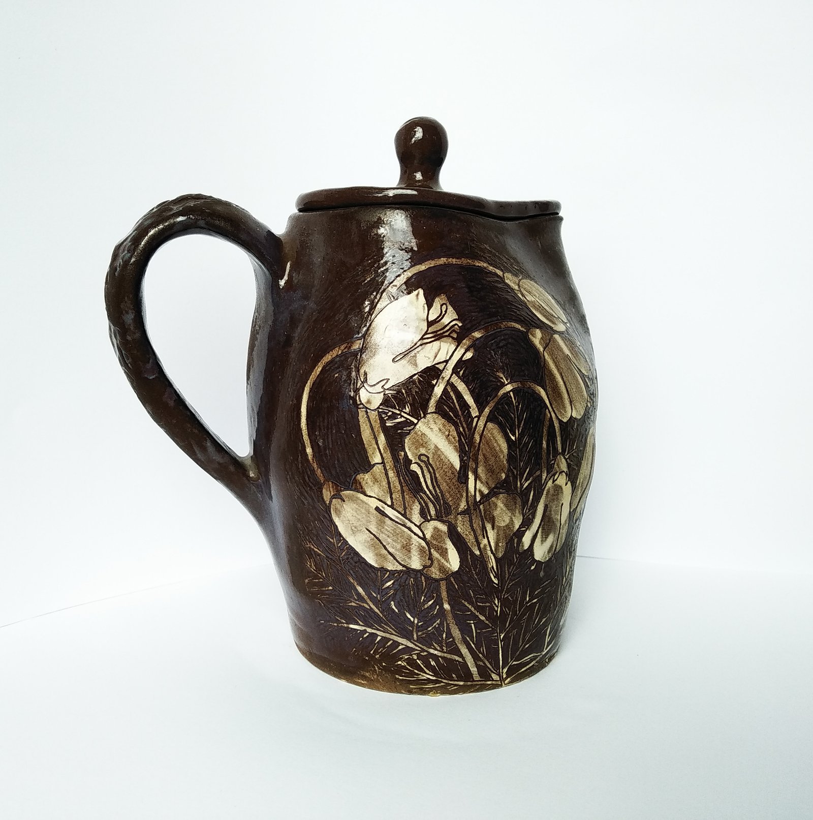 Earthen Bloom Lidded Jug - Image 2