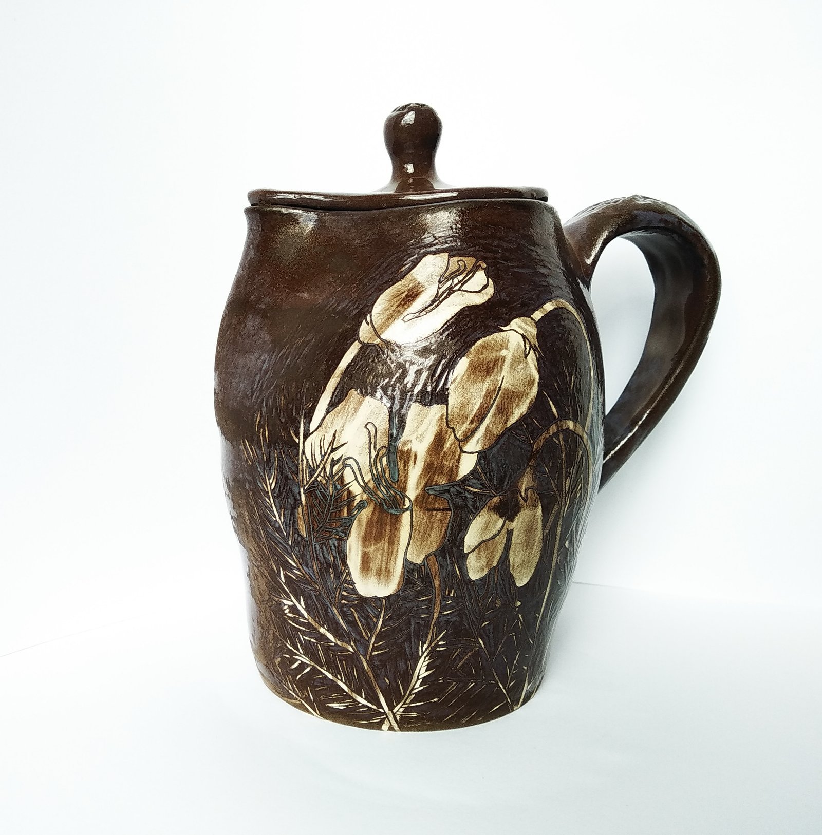Earthen Bloom Lidded Jug - Image 3