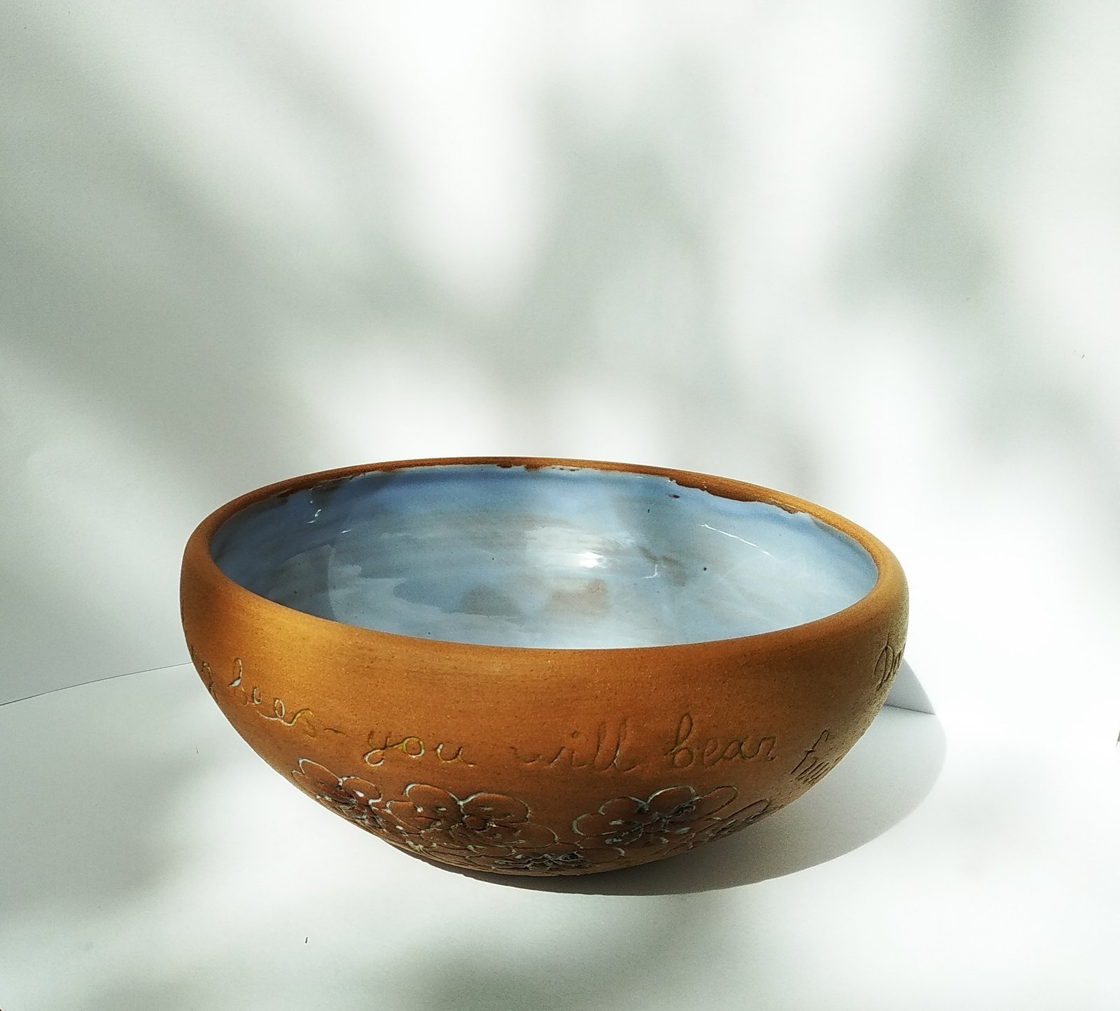 Whispering Terracotta Floral Bowl - Image 3